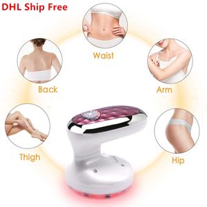 Mini Handheld RF Ultrasone Lichaam Afslanken Massager Ems Fat Verwijderen Verwijder Gewicht Schoonheid Device LED RF Taille Buik Huidverstrakking Machine