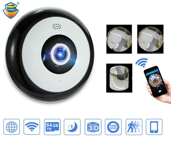 Mini HD 960p Wifi Wifi IP Camera IP 360 grados Pesca panorámica 13MP Cámara de seguridad Soporte de la aplicación Teléfono Control 2705939