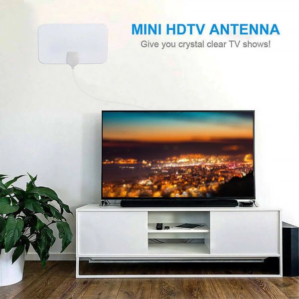 Antena de TV digital Mini HD Antena blanca Antena HDTV Europea y Americana HDTV transfronteriza dedicada a Indoor1