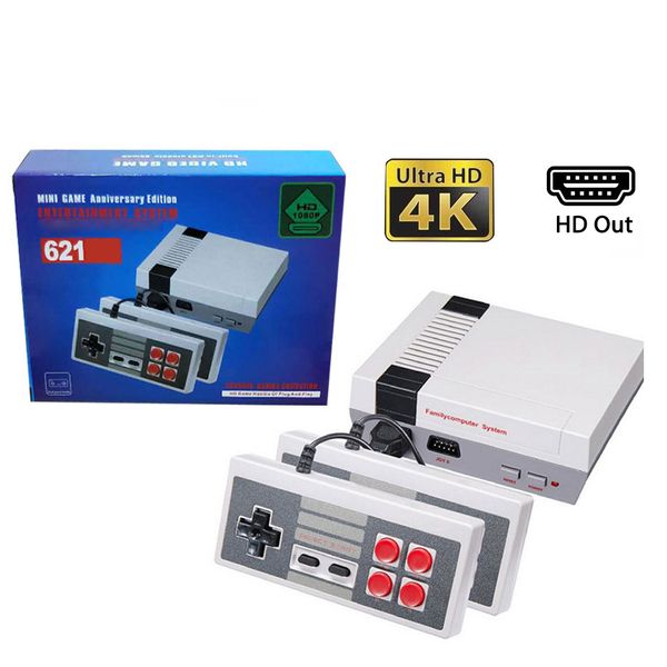 Mini Console de jeu vidéo HD 621, classique, rétro, avec Double manette de jeu, NES FC, cadeau de vacances à domicile pour enfants