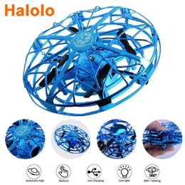 Mini Helicopter UFO RC Drone Infraed Hand Sensing Aircraft Electronic Model Quadcopter Flayaball Small Drohne Toys Drop 240508