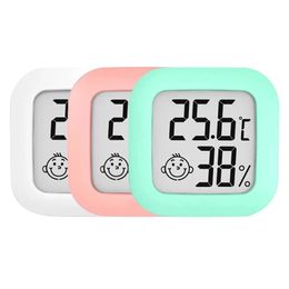 Mini thermomètre en intérieur électronique de haute précision thermomètre pour bébé thermomètre mural à séchage mural et à affichage humide instrument