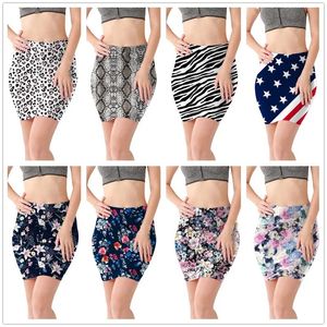 Mini hautes jupes de taille sexy filles léopard motif de serpent paquet décontracté hanche jupe courte de fête serrée sa0051 240419