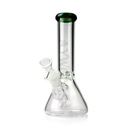 Mini cachimba de vidrio para fumar KT bong vaso de precipitados fondo transparente pequeña tubería de agua boca colorida precio al por mayor 14 mm junta femenina y tazón