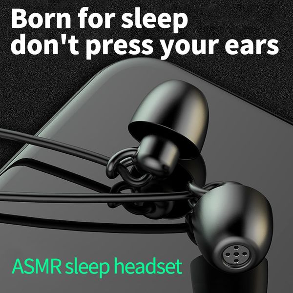 mini écouteurs intra-auriculaires pour dormir bouchons d'oreilles filaires prix usine avec micro casque silicone souple casque de haute qualité