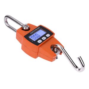 Livraison gratuite Mini balance de grue industrielle robuste LCD portable crochet électronique numérique balances de poids suspendues 300 kg kg, LB et N Nkhsb