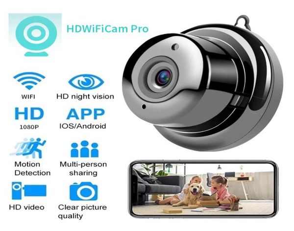 Mini IP Camera WiFi Micro HD 1080p Video Wireless App CamCrorder Audio Night Vision Motion Motion Monitor Baby Monitor Small Cam Remo1394169