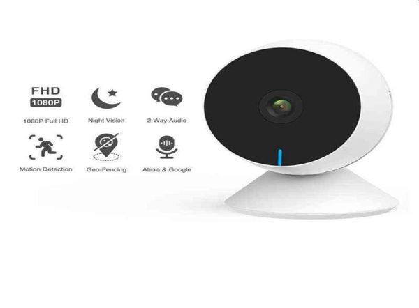 Mini cámara IP WiFi Webcam Monitor de bebé con detección de movimiento de sonido Audio bidireccional visión nocturna cámara de vigilancia inteligente para el hogar AA4423419