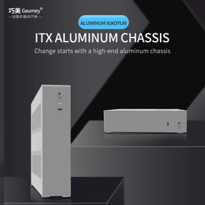 Boîtier Mini ITX, ordinateur de bureau à affichage indépendant tout en aluminium, alimentation SFX, mini boîtier de bureau à domicile, Xiaoyun en aluminium