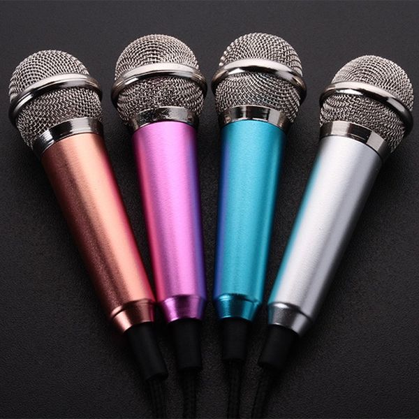 MINI Jack 3.5mm Studio Lavalier Microphone professionnel micro portable pour téléphone portable ordinateur pour iPhone Samsung karaokés