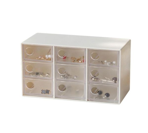 Mini cajón organizador de joyería con 9 cajones, caja de almacenamiento para manualidades, horquillas para el pelo, contenedor de insumos para oficina, caja de almacenamiento 7529602