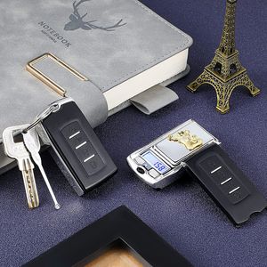 Mini échelles de bijoux balance de poche portable numérique électronique de conception de clé de voiture pour les herbes de bijoux en or avec emballage de vente au détail 200g / 0,01g 100g / 0,01g