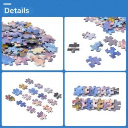 Mini Jigsaw Puzzle 1000 Pièces pour adultes Kids Wheat Fields Puzzles Toy Family Game Famme World Oil Painting Home Decoration