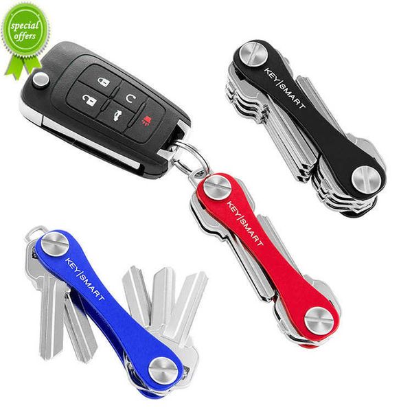 Mini porte-clés portefeuille porte-clés intelligent porte-clé décoratif pince stockage à domicile pince à clé en métal organisateur en aluminium porte-clés