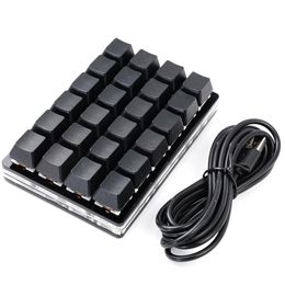 Mini teclado 2/6/8/12/16/24 teclas Macro teclado personalizado para juegos programable DIY teclado mecánico Macro teclado PS dibujo