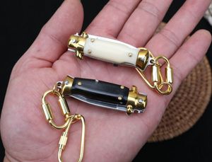 Mini porte-clés mafia italienne couteau pliant automatique camping couteaux de poche EDC en plein air