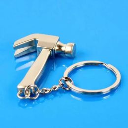 Mini Keychain Pendant Personality Metal 100Pcs Model Claw Hammer Key Chain Ring Party Favors Fy5844