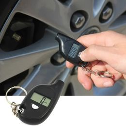 Mini sleutelhanger stijl bandenspanningsmeter digitaal lcd-scherm autoband luchtdruk tester meter auto auto motorfiets band veiligheidsalarm nieuw