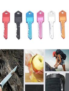 Mini Keyring Key Couteau multi-fruits Blade Keychain Fold Pocket Box Package Camp Peeler Lettre extérieure Open Peleling Survive6484088