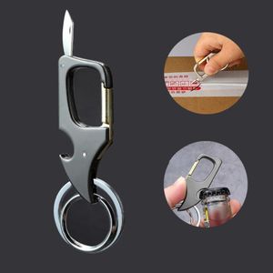 Mini Knife Keychain Foldable Gepersonaliseerde lettersopener Outster Key Holder Key Chain Heren Keyring Decoratie voor mannen