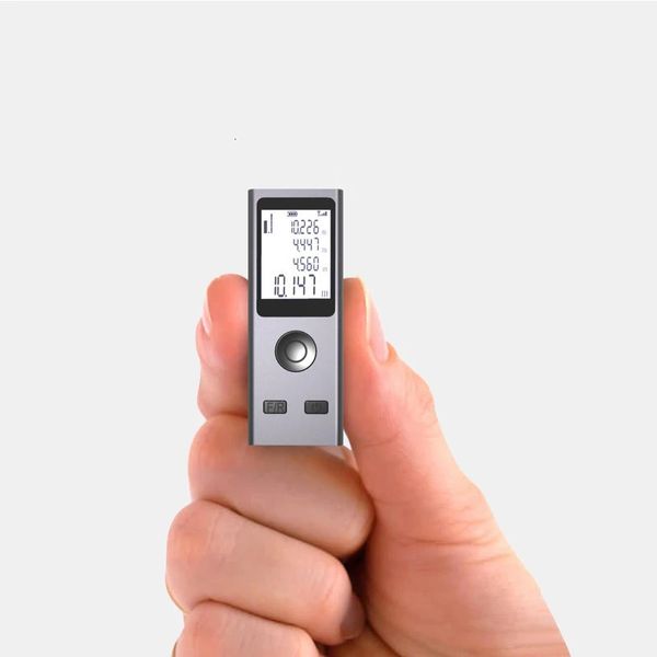 Mini telémetro láser cinta métrica Digital regla láser carga USB aleación de aluminio fuselaje distancia de medición 30m50m 240111