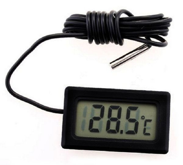 Mini LCD Numérique Thermomètre Température Capteur Réfrigérateur Congélateur Thermomètres -50 ~ 110C Contrôleur GT noir FY-10 Températures