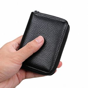 Mini Leather 22 Carte Holder Wallet's Busin BUSIN BUSSE POURCE CRÉDIT ID COUVERTURE PASSPORT RFID BOCHOCK POUR LES FEMMES VOYAGE 2022 43NW #