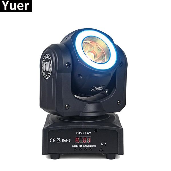 Mini LED 60W luces de haz de cabeza móvil lámpara de DJ de escenario luces de efecto LED RGBW DMX mixto para KTV profesional DJ Disco Nightclubs255z