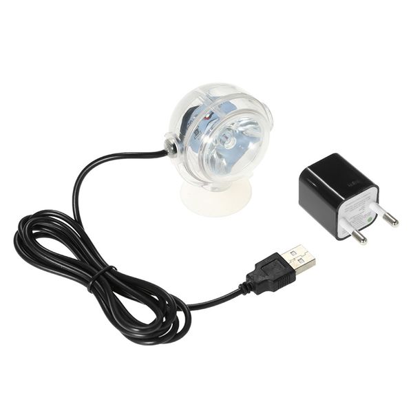 Éclairage d'aquarium Mini LED avec Sucker Aquatic Plant Light Spotlight Spotlight imperméable lampe de plongée pour les accessoires