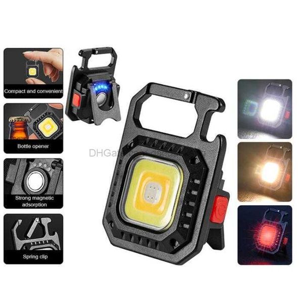 Mini linterna LED linterna de camping potente rojo blanco amarillo luces luz de trabajo de aluminio linterna de bolsillo portátil llaveros USB recargable lámpara de camping de emergencia