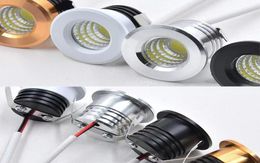 Mini Spot LED Downlight COB 3 W LED Spot 110 V 220 V 12 V projecteur intérieur pour armoire de plafond vitrine Loft décorations 7279292