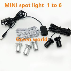 Mini LED spot light kits kast puck spots downlight voor keuken display teller sieraden Kast Kast showcase HP 1w stuks 272S