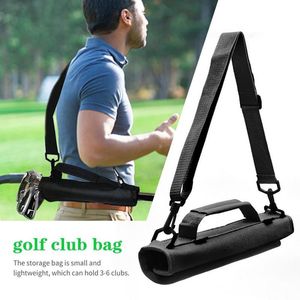 Mini bolsa ligera de nailon para palos de golf, bolsa de viaje para el campo de conducción, estuche de entrenamiento de golf con correas ajustables para los hombros CX220516