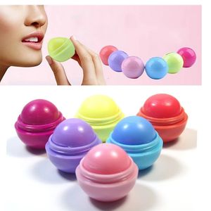 Mini lip pomade schattige bol balsem natuurlijke planten bol fruitsmaak moisturizer 6 zes kleuren organische glans mondverzorging make -up lippenstift lippenstift