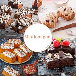 Mini Loaf Pan Brownie Bread Baking Tray Cheesecake Siliconen schimmel rechthoek Rechthoek Soap Schimmel Keuken Reposteria Y Pasteleria Accesorios