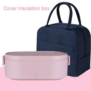 Mini Lunch Box Electric USB opladen Voedselverwarming Container auto Huis draagbare rijstkoker warmer roestvrijstalen lunch Bento Box 231221