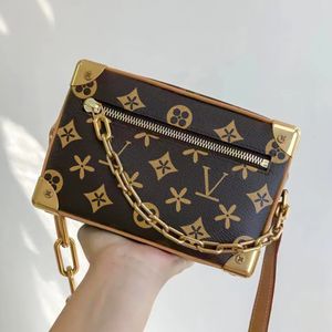 Mini Luxe mode zachte kofferbak toilettas Dames M44735 make-up satchel handtas Echt lederen ketting Totes Clutch Bags CrossBody heren cosmetische Designer Schoudertassen