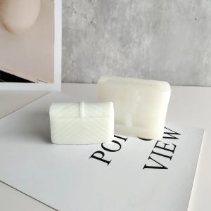 Mini luxe handtas siliconen mallen diy was kaarsen schimmel meisjes portemonnee kaarsen maken voorraden voorraden gipspleisterhars decor ambachten mal