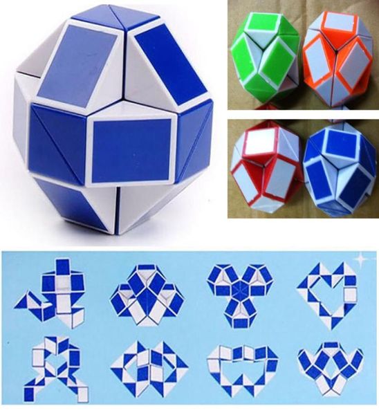 Mini jeu de jouet en forme de serpent magique 3d cube puzzle puzzle jouet cadeau jouets d'intelligence aléatoire supertop cadeaux dhl zjt039210031