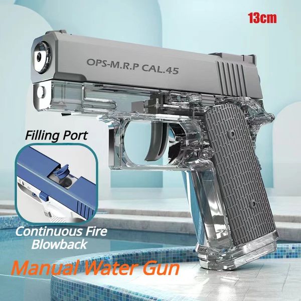 Mini manuel pistolet à eau M1911 Desert Eagle Summer Summing Play Toy Piscine continue Piscing en plein air Fun 240424