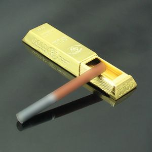 Mini metal cenicero portátil barra de oro forma de ladrillo de ladrillo de aleación de zinc