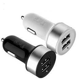 Mini cargador de automóvil de metal dual cargador de teléfono de automóvil USB QC 3.0 QC 2.0 Quick Charger 3.0 Cargador de automóvil Carga rápida para Xiaomi Mi 10 Pro