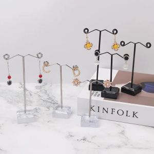 Mini métallique d'écran d'oreille-rack acrylique Grand support de boucles d'oreilles moyens moyennes