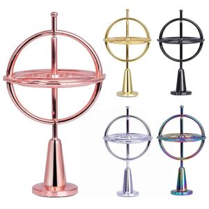 Mini Metalen Gyro Puzzel Speelgoed Zelfbalancerende Vinger Gyroscoop Kleurrijke Anti Angst Volwassenen Kids Stress Relief Tol Speelgoed 240119