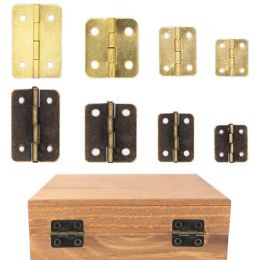 Mini métal charnières Retro Door Hinges charnière avec vis de meubles charnières