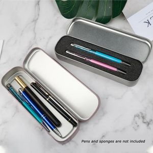 Mini Metal Pen Box Scolaquerie de l'école fournit le stockage pour les enfants Case étudiante Femmes Femmes Mentes mignons Crayons minces Études