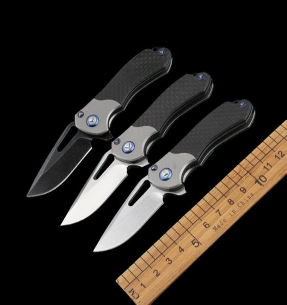 Mini micro M390 couteau pliant titane en alliage en alliage en fibre de carbone Pandon extérieur auto-défense chasse Edc Pocket Knife BM 940 535 Tactic2980746