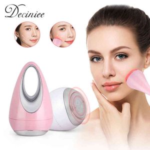 Mini micro-courant Anti-âge visage masseur Type de larme peau du visage serrer soins des rides tonifiant Massage Tool220429