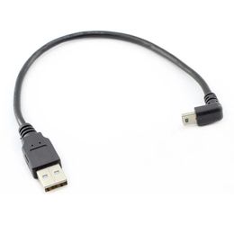 Mini Mini USB-gegevenskabel elleboog 90 graden Rechtse Hoek elleboog T-poort gegevenskabel Mini 5pin draad koper
