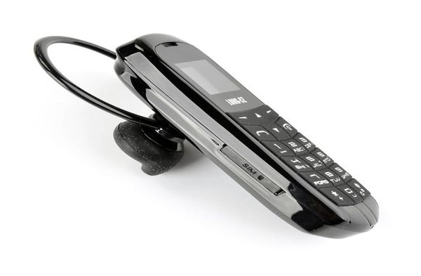 Mini teléfono móvil auriculares Bluetooth auriculares para teléfonos de marcado de la mano de la radio FM SIM SIM GSM Celular Teléfono LON9414610